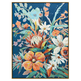 NNEDSZ 90X120cm Austral Flora Dark Wood Framed Canvas Wall Art