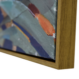 NNEDSZ 90X120cm Austral Flora Dark Wood Framed Canvas Wall Art