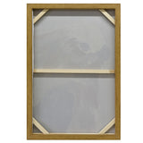 NNEDSZ 60X90cm Cerulean Gaze Dark Wood Framed Hand Painted Canvas Wall Art