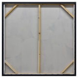 NNEDSZ 100X100cm Soft Essence Gold Framed Hand Painted Canvas Wall Art