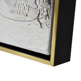 NNEDSZ 100X100cm Soft Essence Gold Framed Hand Painted Canvas Wall Art
