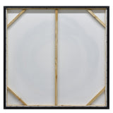 NNEDSZ 100X100cm Orbiting Elegance Champagne Framed Canvas Wall Art