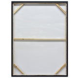 NNEDSZ 90X120cm Golden Horizon Champagne Framed Canvas Wall Art