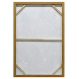 NNEDSZ 80X120cm Native Bloom Dark Wood Framed Canvas Wall Art