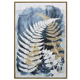 NNEDSZ 70X100cm Lustrous Foliage Dark Wood Framed Canvas Wall Art