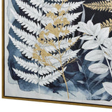 NNEDSZ 70X100cm Lustrous Foliage Dark Wood Framed Canvas Wall Art