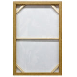 NNEDSZ 60X90cm Golden Plume Dark Wood Framed Canvas Wall Art