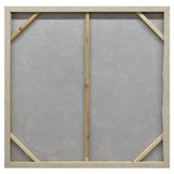 NNEDSZ 100X100cm Golden Orbs Amidst Ethereal Mists Light Wood Framed Hand Painted Canvas Wall Art