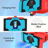 NNEDSZ DEVASO VR Headset for Nintendo Switch Orange&Blue