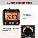 NNEDSZ Digital Multimeter TRMS 6000 Counts Voltmeter Auto-Ranging Fast Accurately Measures Voltage Current Amp Resistance Diodes Continuity Duty-Cycle Capacitance Temperature for Automotive