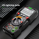 NNEDSZ Digital Multimeter TRMS 6000 Counts Voltmeter Auto-Ranging Fast Accurately Measures Voltage Current Amp Resistance Diodes Continuity Duty-Cycle Capacitance Temperature for Automotive
