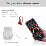 NNEDSZ Digital Multimeter TRMS 6000 Counts Voltmeter Auto-Ranging Fast Accurately Measures Voltage Current Amp Resistance Diodes Continuity Duty-Cycle Capacitance Temperature for Automotive
