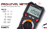 NNEDSZ Digital Multimeter TRMS 6000 Counts Voltmeter Auto-Ranging Fast Accurately Measures Voltage Current Amp Resistance Diodes Continuity Duty-Cycle Capacitance Temperature for Automotive