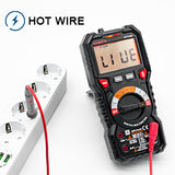 NNEDSZ Digital Multimeter TRMS 6000 Counts Voltmeter Auto-Ranging Fast Accurately Measures Voltage Current Amp Resistance Diodes Continuity Duty-Cycle Capacitance Temperature for Automotive
