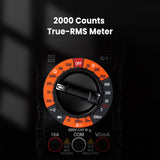 NNEDSZ Digital Multimeter with Case, DC AC Voltmeter, Ohm Volt Amp Test Meter and Continuity Test Diode Voltage Tester for Household Outlet, Automotive Battery Test (Anti-Burn with Double Fuses)