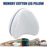 NNEDSZ Leg Knee Support Pillow, Orthopedic Memory Foam Wedge Contour Pillow for Thighs, Leg Pillow for Back Hip Legs Knee Support Wedge and Pressure Relief, Washable Cover