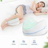 NNEDSZ Leg Knee Support Pillow, Orthopedic Memory Foam Wedge Contour Pillow for Thighs, Leg Pillow for Back Hip Legs Knee Support Wedge and Pressure Relief, Washable Cover