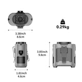 NNEDSZ 10000mAh Portable Outdoor Waist Fan Hanging Neck Strong Wind with Power Bank LED Lighting for Emergency Sports Outdoor Working
