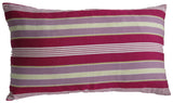 NNEDSZ Fuchsia 35x70cm Multicoloured Striped Cushion Cover