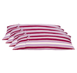 NNEDSZ Pack of 4 Coste Fuchsia 35x70cm Multicoloured Striped Cushion Cover