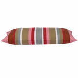 NNEDSZ Pack of 4 Corban Rose Pink Based Striped Cushion Cover Multicoloured Rectangle 35x70cm