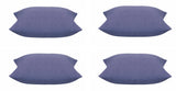 NNEDSZ Pack of 4 Elements Indigo Blue Base Colour Square Cushion Covers