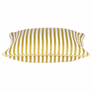 NNEDSZ Mustard Yellow & White Striped Cushion Cover 40x40cm