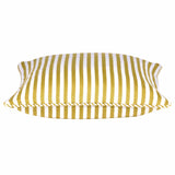 NNEDSZ Pack of 4 Dandi Mustard Yellow & White Striped Square Cushion Covers 40x40cm