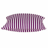NNEDSZ Pack of 4 Dandi Fuchsia Plum Purple & White Striped Square Cushion Covers 40x40cm
