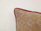 NNEDSZ Pack of 4 Azuk Orange & Grey Cushion Covers 50cm x 50cm
