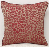 NNEDSZ Pack of 4 Flower Marone Petal Design Square Cushion Covers Maroon