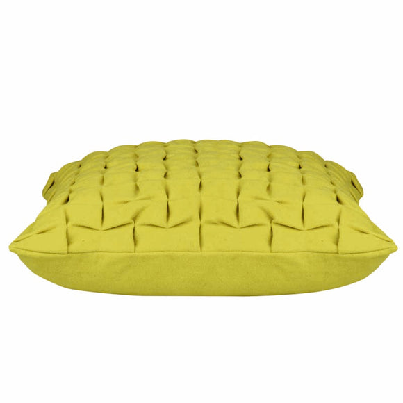 NNEDSZ Flux Mustard Yellow 3D Textured Cushion Cover