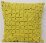 NNEDSZ Pack of 4 Flux Mustard Yellow 3D Textured 45cm x 45cm Cushion Covers