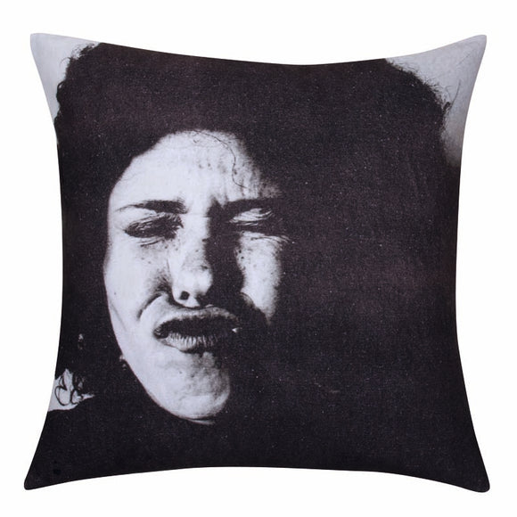 NNEDSZ Black And White Face Cushion Cover