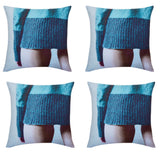 NNEDSZ Pack of 4 Blaze Jumper Designer Cushion Covers 45cm x 45cm