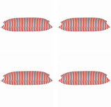 NNEDSZ Pack of 4 Dandi Red & White Rectangle Cushion Covers