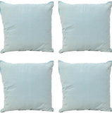 NNEDSZ Pack of 4 Frida Aqua Blue 50cm x 50cm Cushion Covers with piping