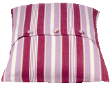 NNEDSZ Fuchsia 50x50cm Striped Cushion Cover