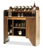NNEDSZ Contemporary Wooden Drinks Cabinet Wine Rack with Bottle Holders