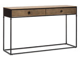 NNEDSZ Contemporary Golden Black Hallway Console Table with Drawers