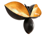 NNEDSZ Bee Shape Wall Mounted Black Gold Candle Holders - Set of 3