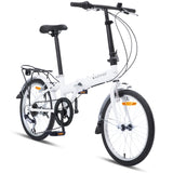 NNEDSZ Progear Bikes Nomad Folding Bike 20" in Pearl White