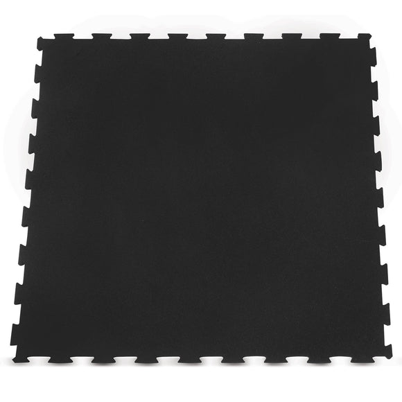 NNEDSZ 10mm Commercial Interlocking Rubber Gym Tile Mat (1m x 1m) - Set of 36