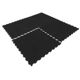 NNEDSZ 10mm Commercial Interlocking Rubber Gym Tile Mat (1m x 1m) - Set of 36