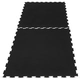 NNEDSZ 10mm Commercial Interlocking Rubber Gym Tile Mat (1m x 1m) - Set of 36