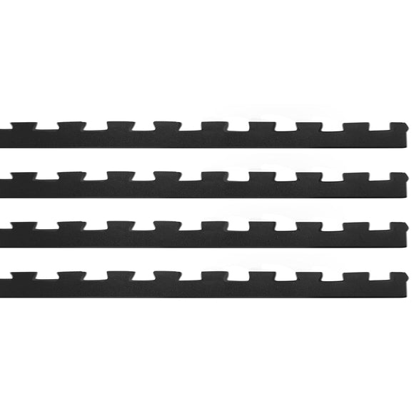 NNEDSZ Interlocking Gym Floor Mat Edges 4 Pack (Suits 10mm Interlocking Mats)