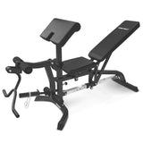 NNEDSZ BN-11 Exercise FID Bench + 85kg Olympic Tri-Grip Weight Plate and Dumbbell Package