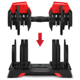NNEDSZ CORTEX Revolock V2 48kg Adjustable Dumbbell + Barbell + Kettlebell All-in-One Set with Stand (24kg Pair)