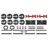 NNEDSZ CORTEX Revolock V2 48kg Adjustable Dumbbell + Barbell + Kettlebell All-in-One Set with Stand (24kg Pair)