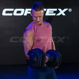 NNEDSZ CORTEX Revolock V2 80kg Pair Set Adjustable Steel Dumbbell Barbell All-in-One